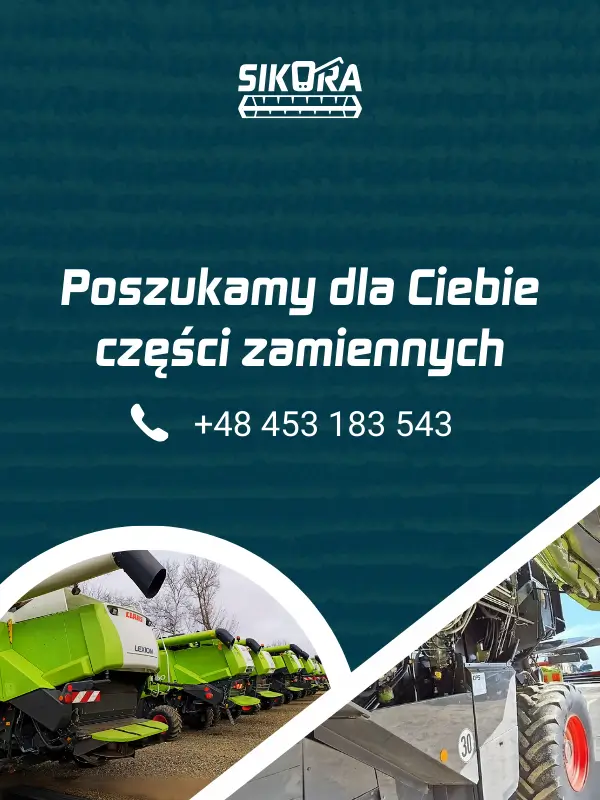Poszukamy dla Ciebie części zamiennych - kontakt i dane firmy AgroSikora